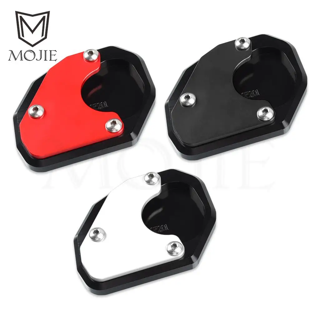 Motorcycle Accessories Alumiunm side stand extension pads enlarge stand plate expander For Trident 660 Trident660 2021-2022 2023