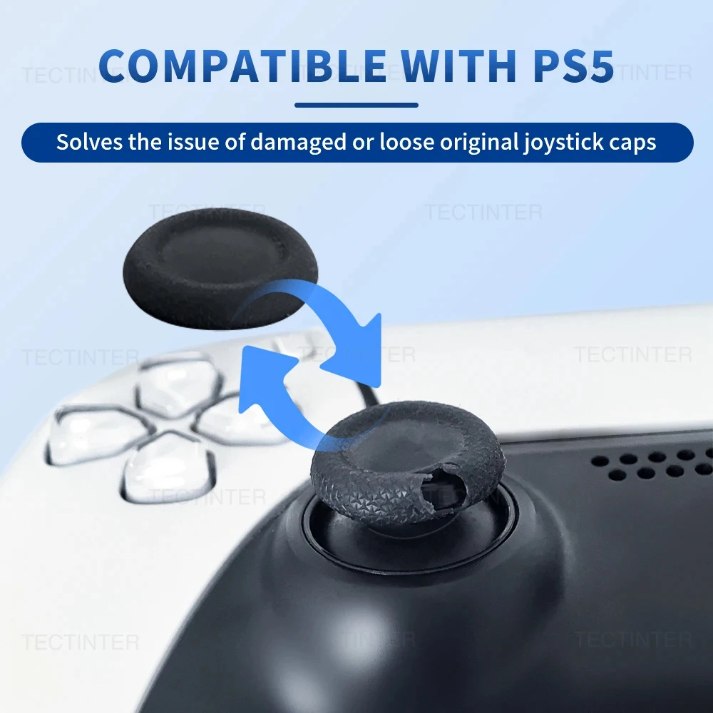 Joystick Replacement Caps for Playstation PS4/PS5 Controller Thumbstick Grip Cover Caps Repair Parts for PS5 Accessories
