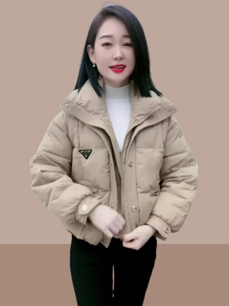 

Женская утепленная хлопковая куртка-пальто с эффектом двухслойности, повседневная, для отдыха, зима 2023, модная, универсальная