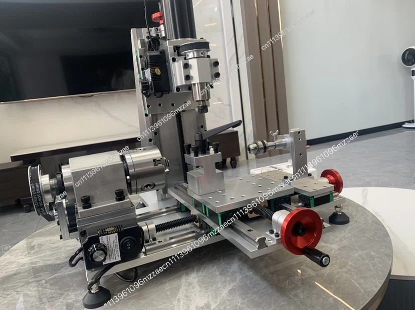 Small 3 in 1 Lathe Milling Drilling Machine Combo Turning Mill Drill Bench Top Metal Working Tool