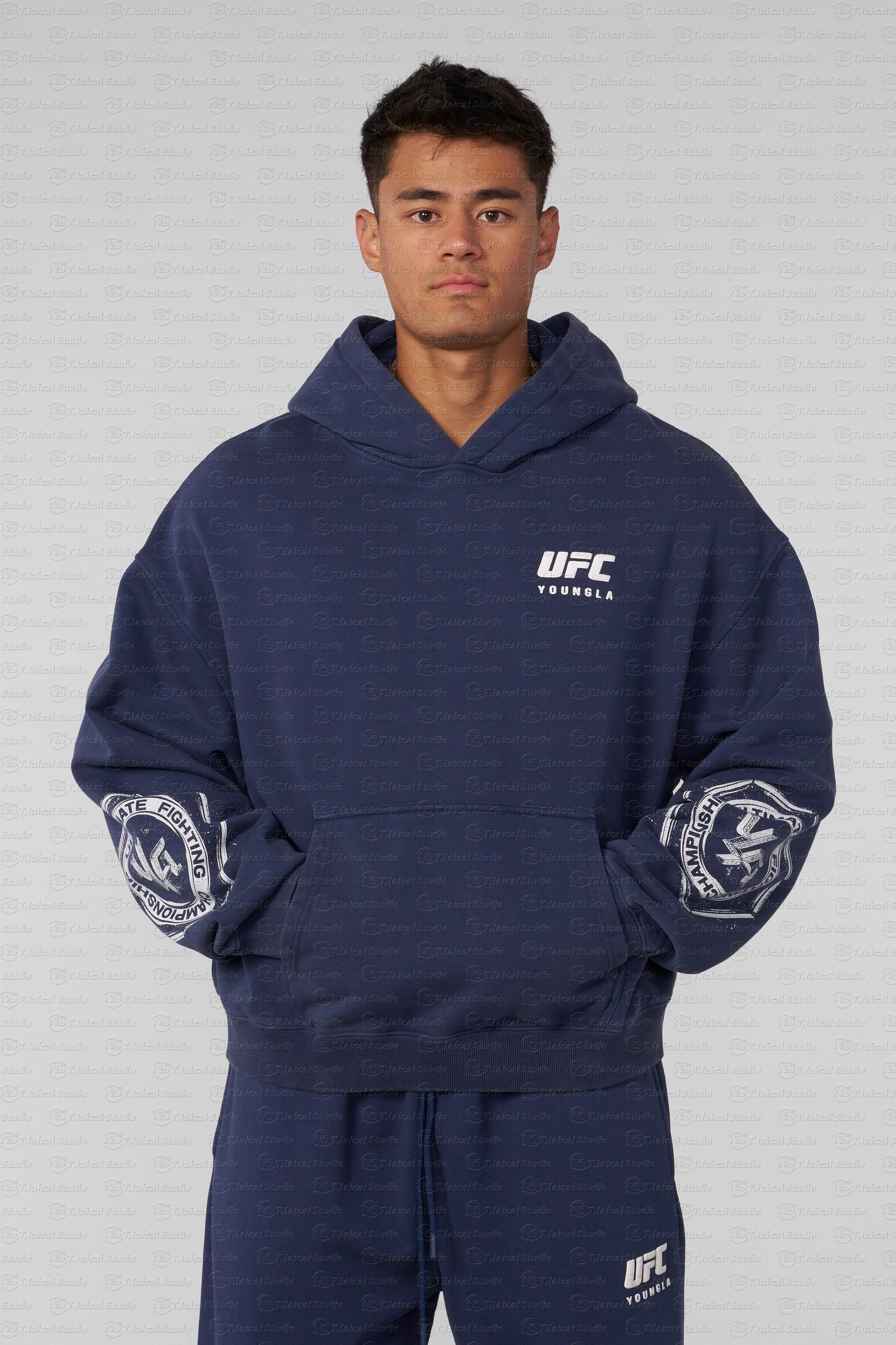

UFC Authentic Fight Week Men's 2.0 Pullover Hoodie Long Sleeve Oversized Sweatshirt for Men And Women Autumn Boxing Training