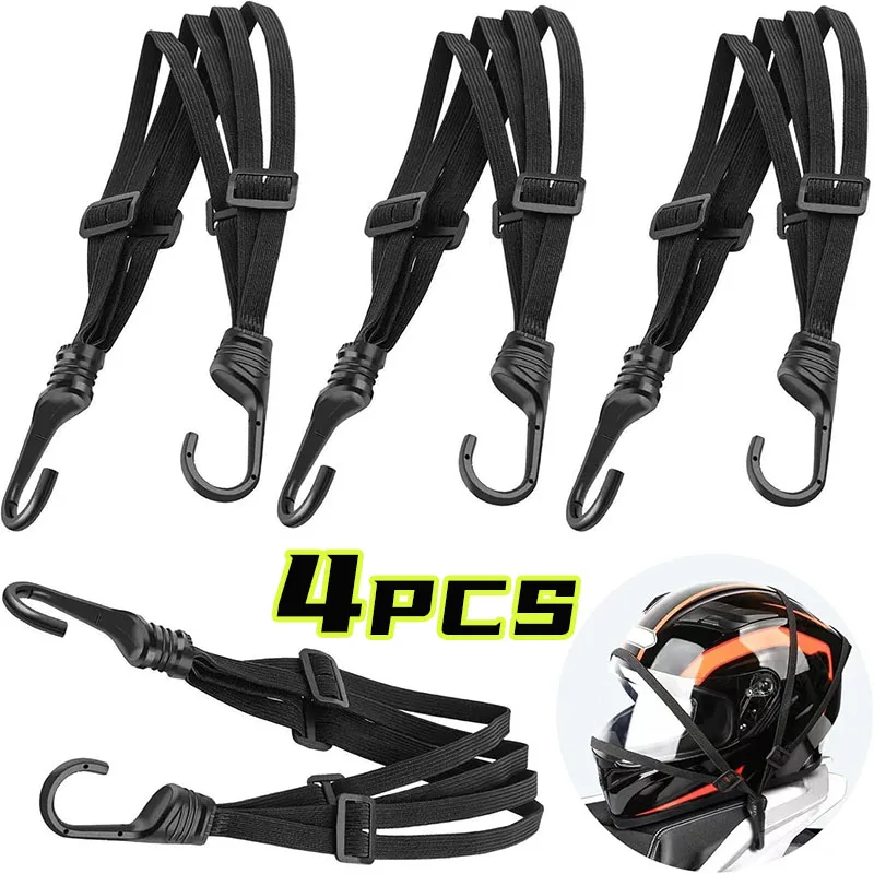 

60/90CM Motorcycle Helmet Straps Hook Luggage Retractable Elastic Rope Fixed Strap Motor Helmet Luggage Net Accessories