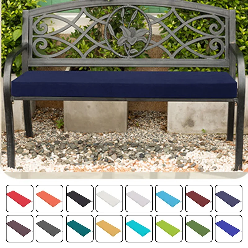 Wooden Chair Cushion Outdoor Waterproof Bench Cushion High Density Sofa Cushion Balcony Garden Chair Cushions Swing Decor