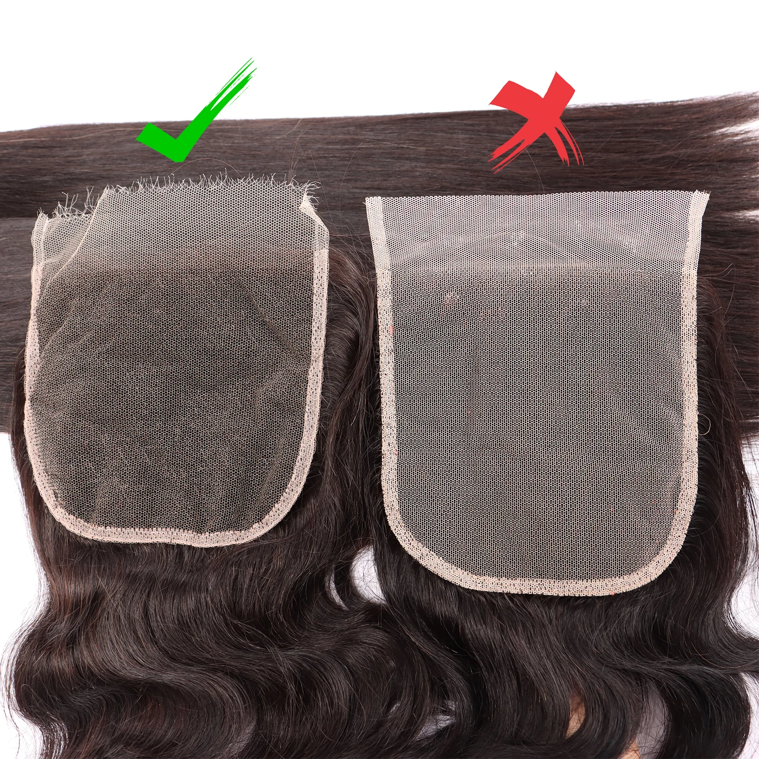 SWANEE Hair Real HD Frontal 13x4 Invisible Melt Skin Lace 5x5 4x6 4X4 Closure 100% Raw Human Hair Kinky Straight Natural Black