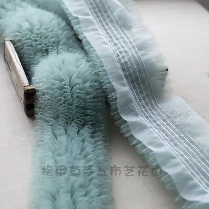 

3Meters 15cm Wide Mesh Puffy Dress Princess Cake Skirt Hem Cuffs Lace Trim DIY Craft Wedding accessories