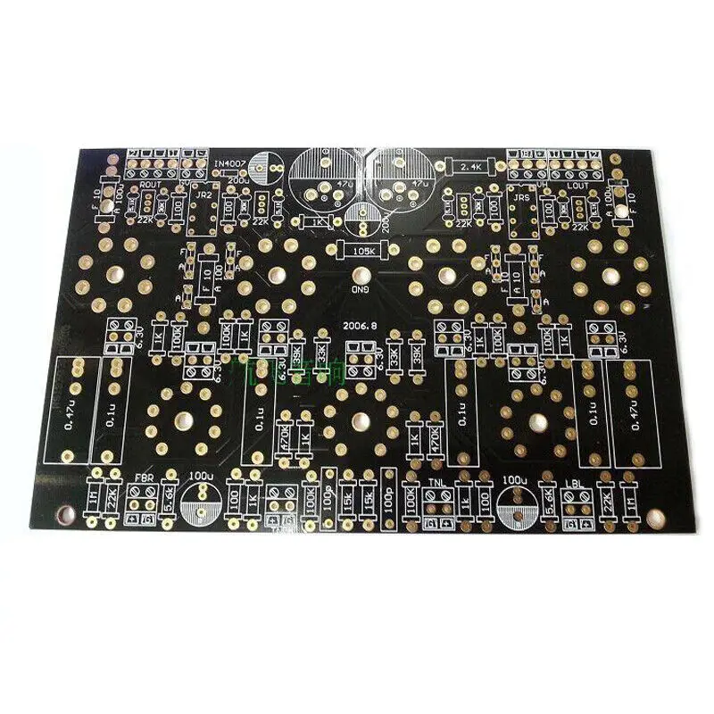 

Stereo Push-pull 12AX7+12AU7+EL34 Vacuum Tube Power Amplifier Board Bare PCB AMP