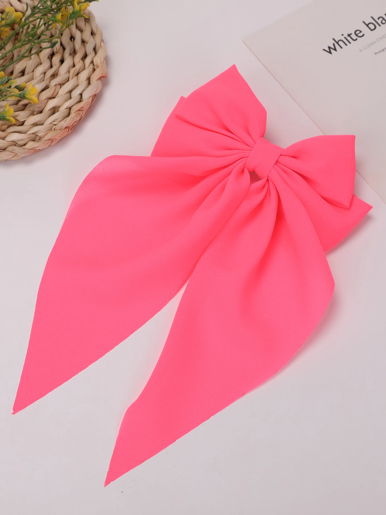 Three-dimensional butterfly ribbon hairpin fluorescent color headband spring clip headdress super fairy online celebrity hairpin