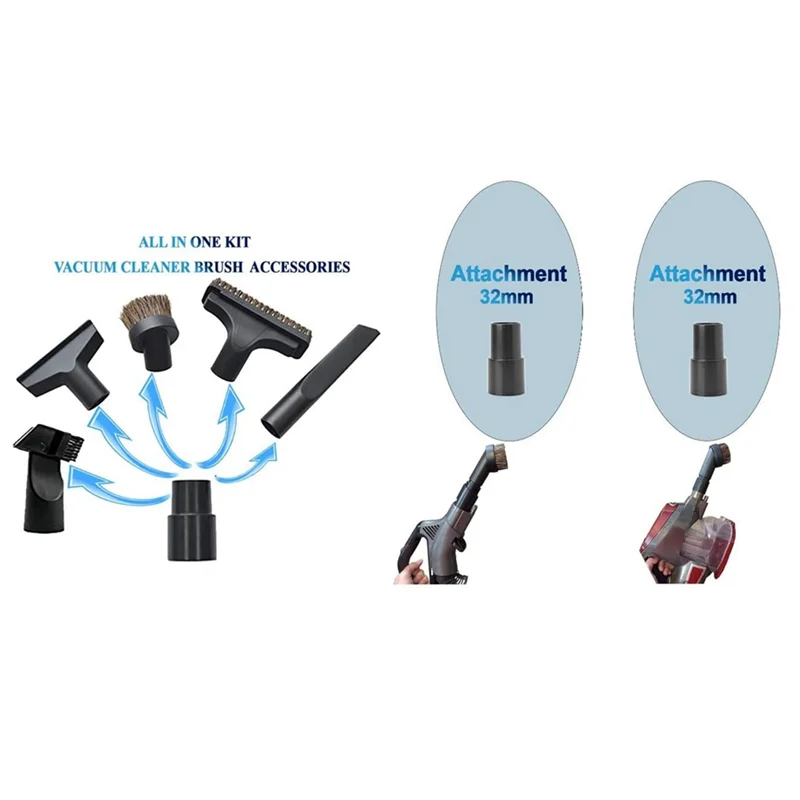 AEE6-vacuümslangadapter van 35 mm/38 mm/42 mm tot 32 mm van 1 3/8 inch naar 1 1/4 inch adapter
