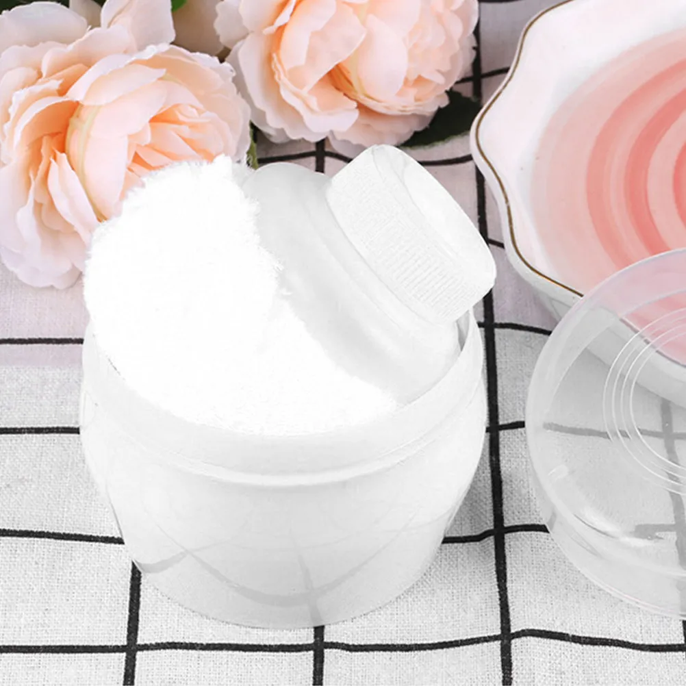 

2Sets Baby Powder Puff with Handle for Talcum Body Powder Even Application After Bath Skin Travel Friendly Baby
