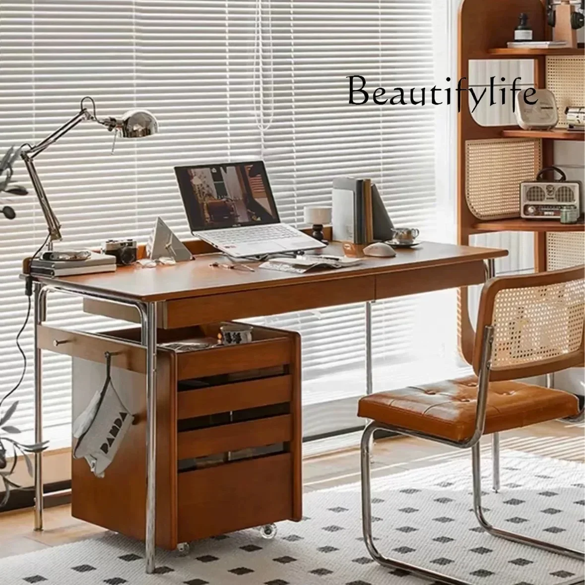 XX X Home Desktop Computer Desk Living Room Workbench Nordic Solid Wood Desk Antique Study Writing Desk