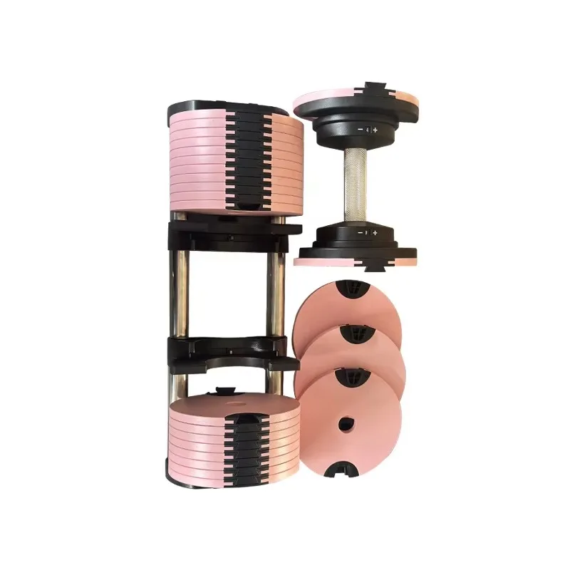 

Customizable Logo Adjustable Steel Dumbbells - High-Quality Cast Iron Gym Weights, Compact Design for Home Workouts