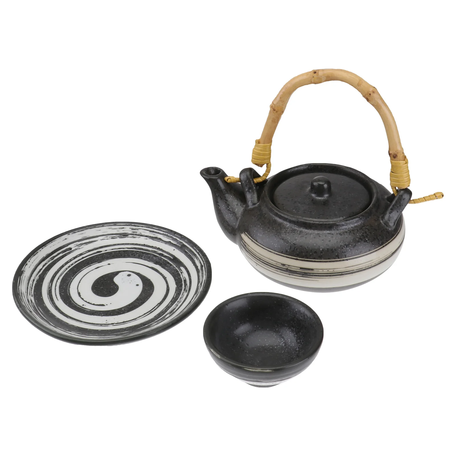 1 مجموعة 1 مجموعة السيراميك المأكولات البحرية إناء للحساء الرجعية تصميم سطح أملس سهلة نظيفة العملي براد شاي مجموعة أدوات المائدة المطبخ توريد المنزل #3