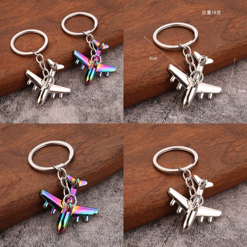 Creative 3D Realistic Airplane Model Keychain for Air China Civil Aviation Aircraft Airshow Travel Gift Wholesale