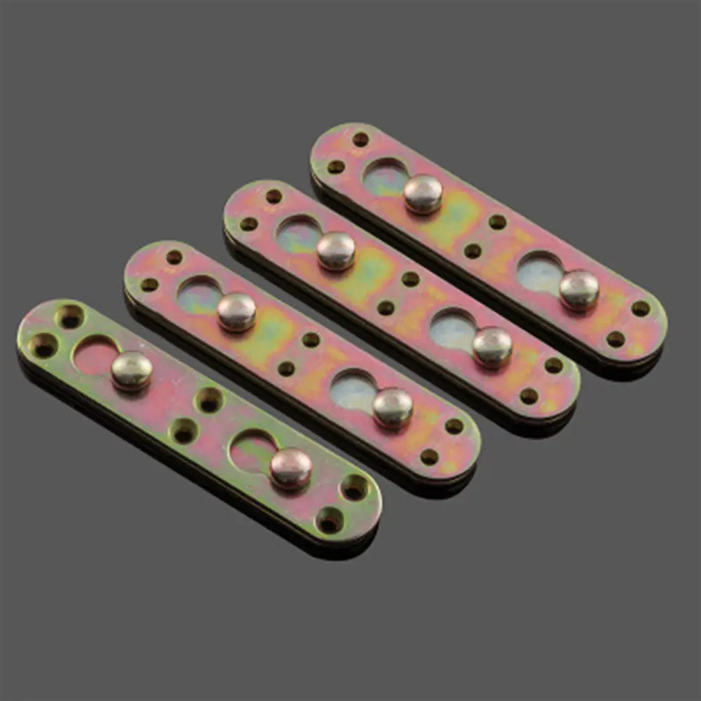 8Pcs Rust Proof Bed Rail Fasteners Solid Steel Bracket Connectors for Bed Frames Headboards Footboards Wooden Furniture Easy