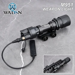 Surefir M951 LED White Flashlight M600 M300 Metal Scout Light With Dual Tail Tactical Airsoft Rifle Lanterna Hunting 20mm Rail