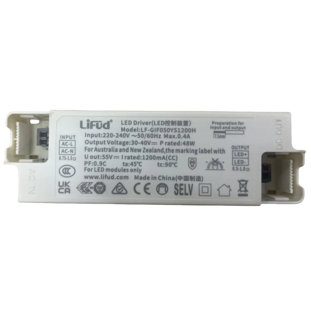 Lifud LED Driver 50W 1200mA 25-42VDC 220-240VAC LF-GIR050YM1200H LED Power Supply Panel/Down/Track Light Driver for LED Luminair