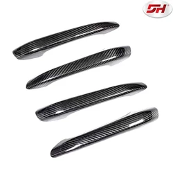 Car Dry Carbon Fiber for Porsche Cayenne Carbon Fiber Exterior Door Handle with and without Holes 18-up