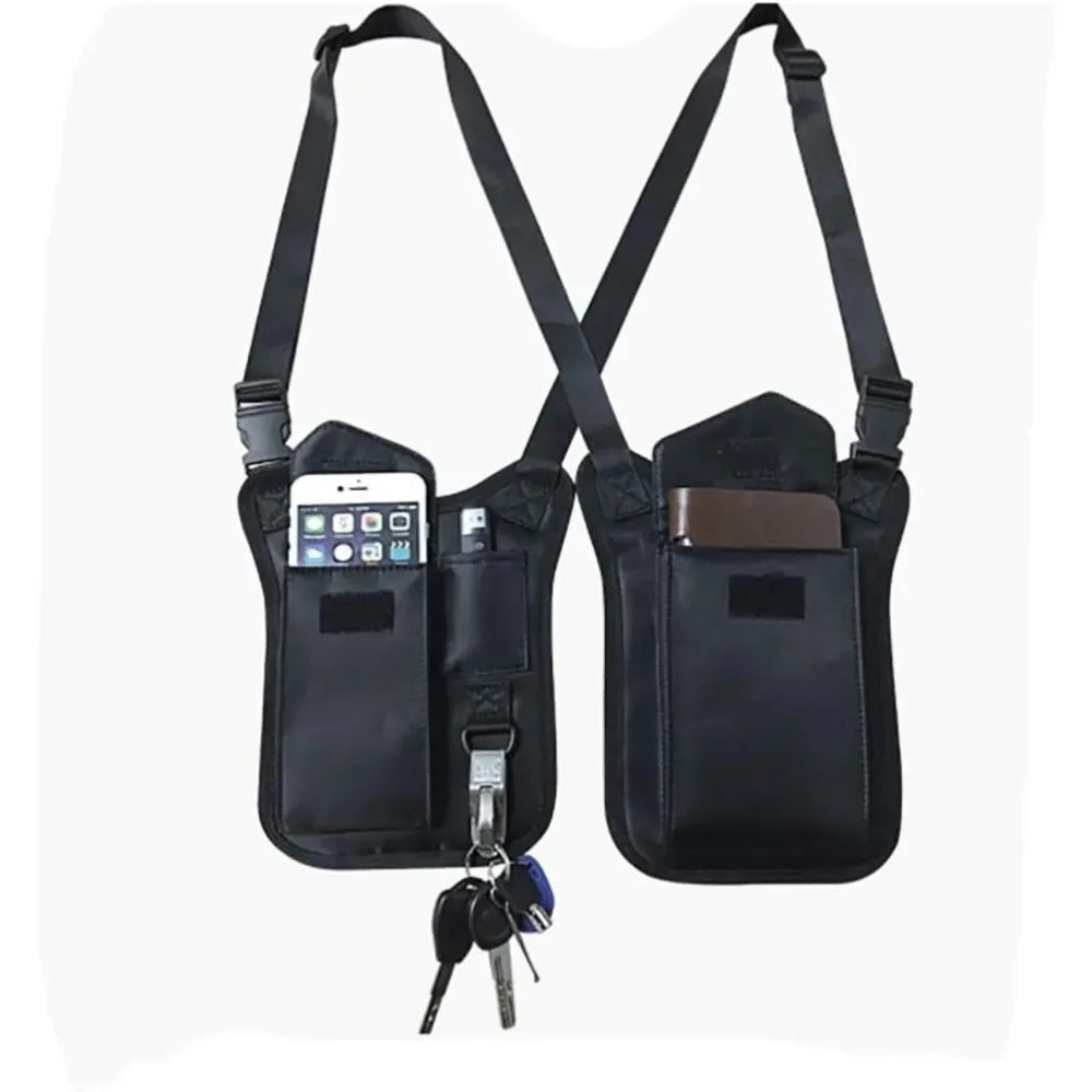 

Невидимая противоугонная сумка на плечо для подмышек, скрытый рюкзак, безопасная двухслойная кобура для хранения подмышек, тактическая сумка