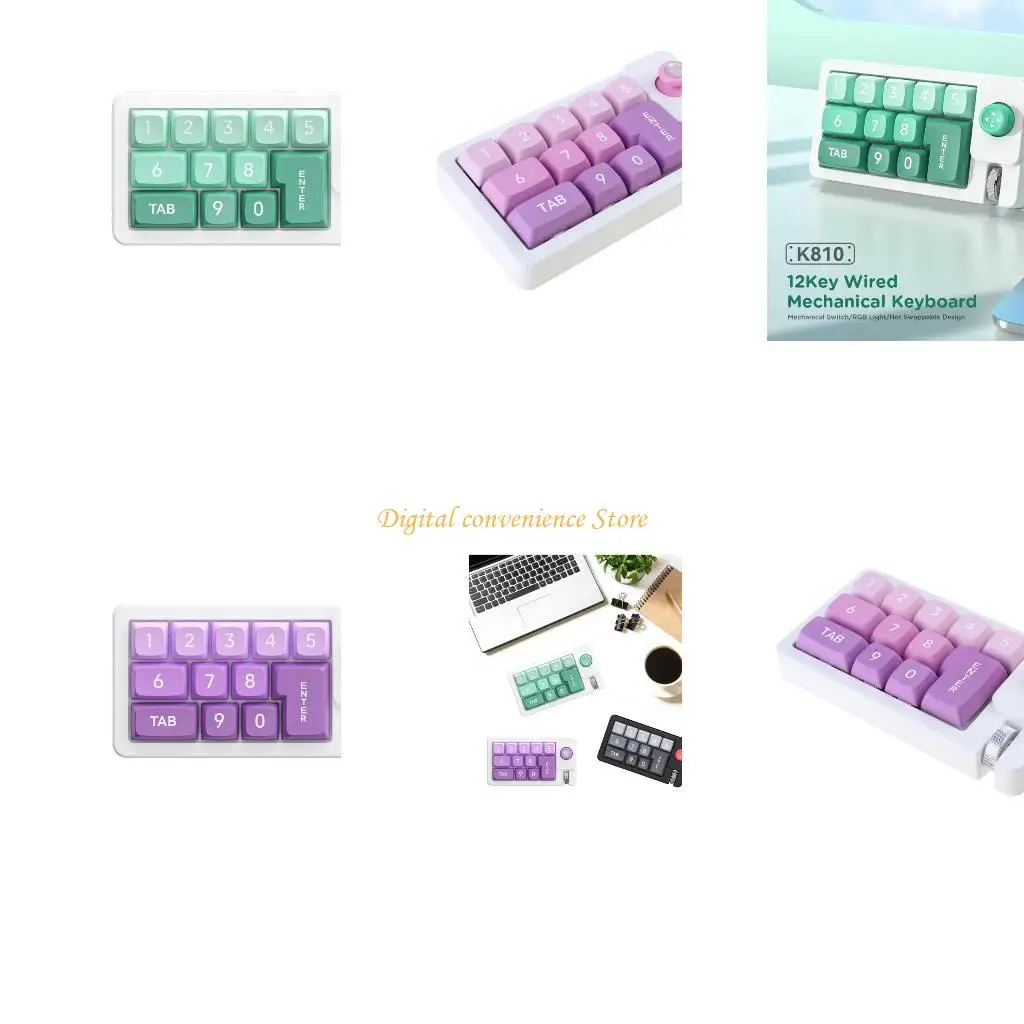 

97QA K810 Эргономичная механическая клавиатура, настраиваемая макрос с возможностью горячей замены и подсветкой