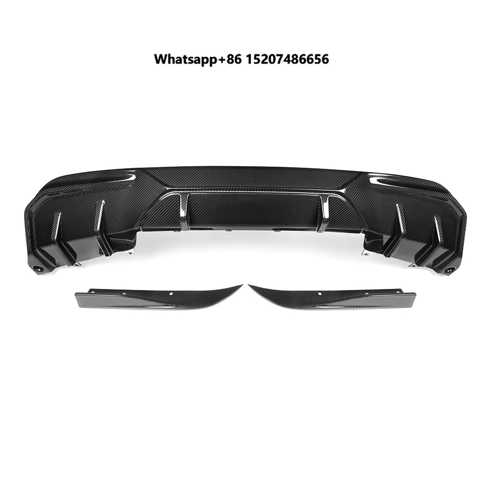 SOOQOO Prepreg Carbon Fiber Rear Bumper Diffuser for I4 G26 BEV 2021+