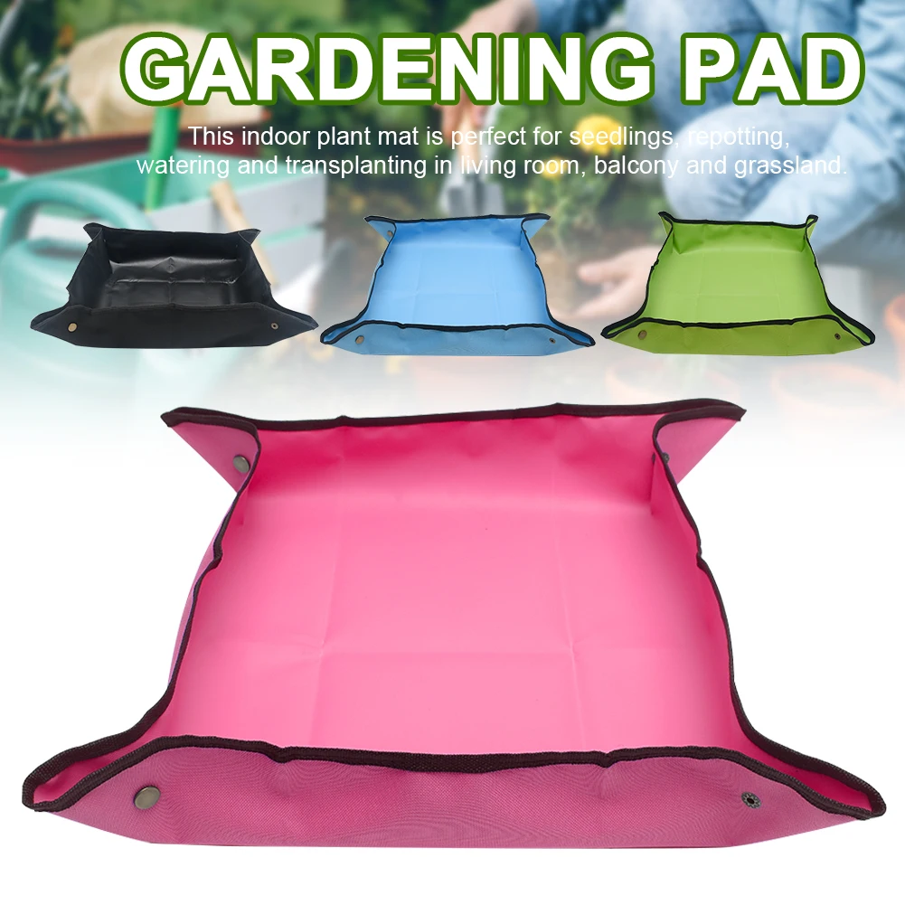 Waterproof Cloth Home Garden Indoor Plant Solid Anti Dirty Repotting Mat Foldable Portable Easy Clean Potting Reusable Square