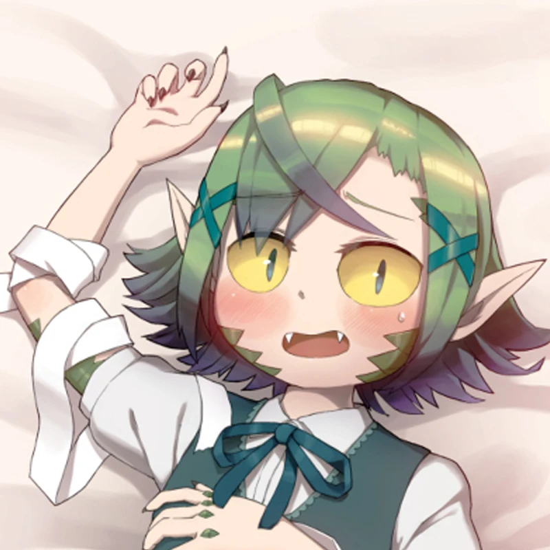 

Dakimakura Anime Pillow Case Lizard Girl Pillow Cover Halloween Christmas Decoration