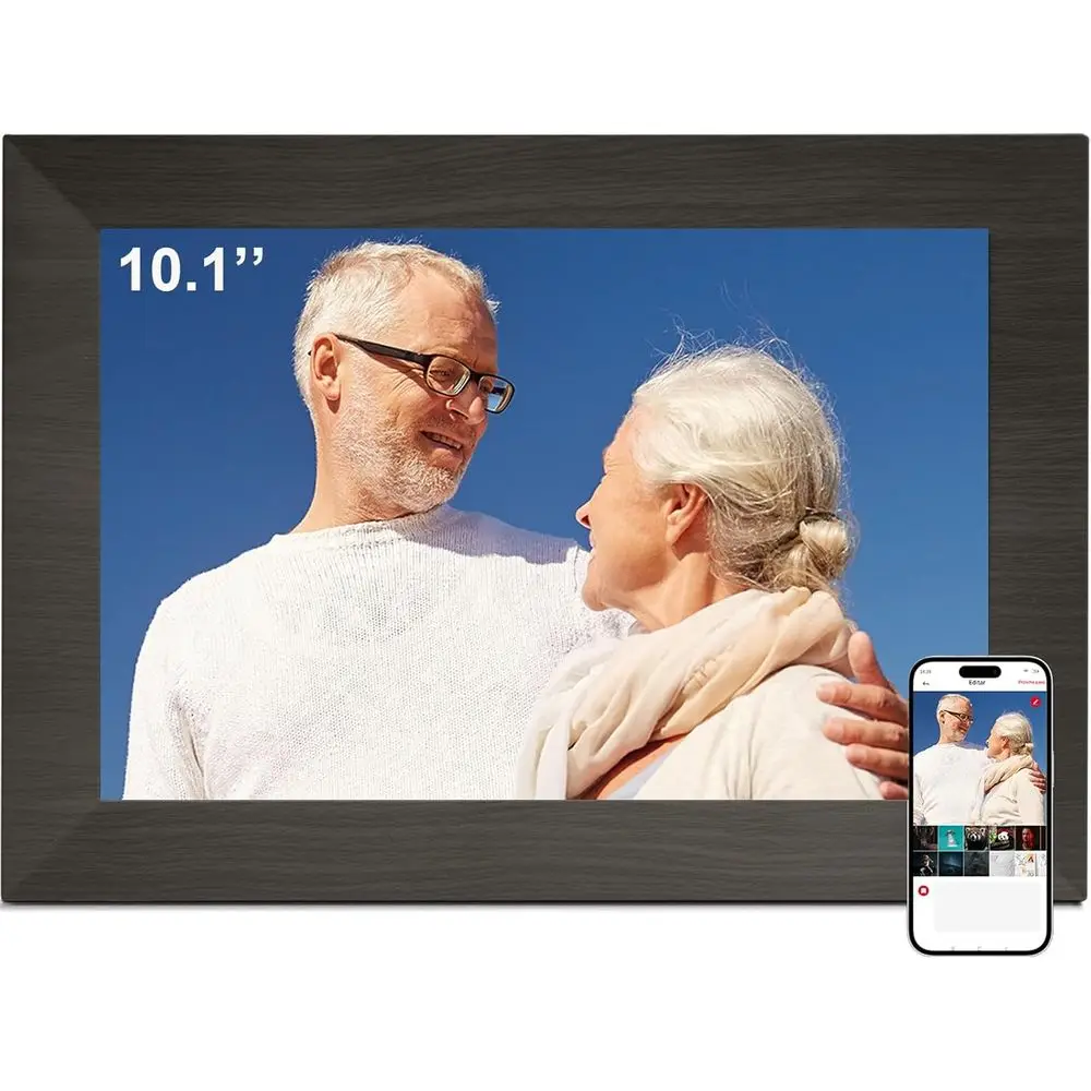 

10.1 HD Touchscreen Tablet with Wi-Fi 6, 32GB, IPS Display, Auto-rotate, Music Sync, Weather & Clock - Perfect for Gifts and Fam