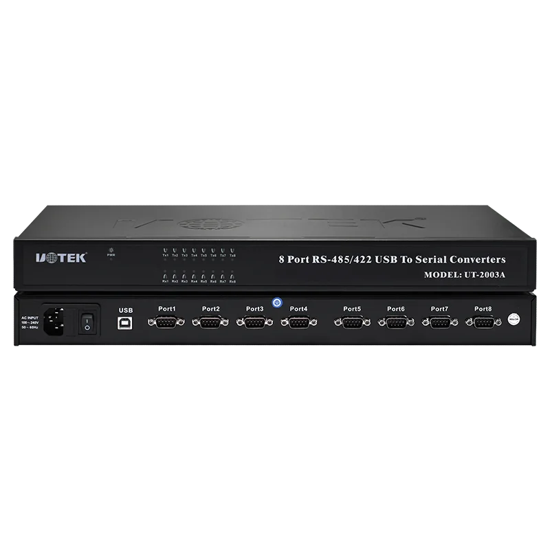 UT-2003A USB To 8-port RS485 Hub Rack Mounted Photoelectric Isolation 422 Serial Converter