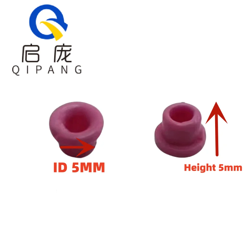 Qipang 50pcs Alumina  Ceramic Eyelet Porcelain Eye Textile Machine Parts  Porcelain Bead Guide Wire Porcelain Eye