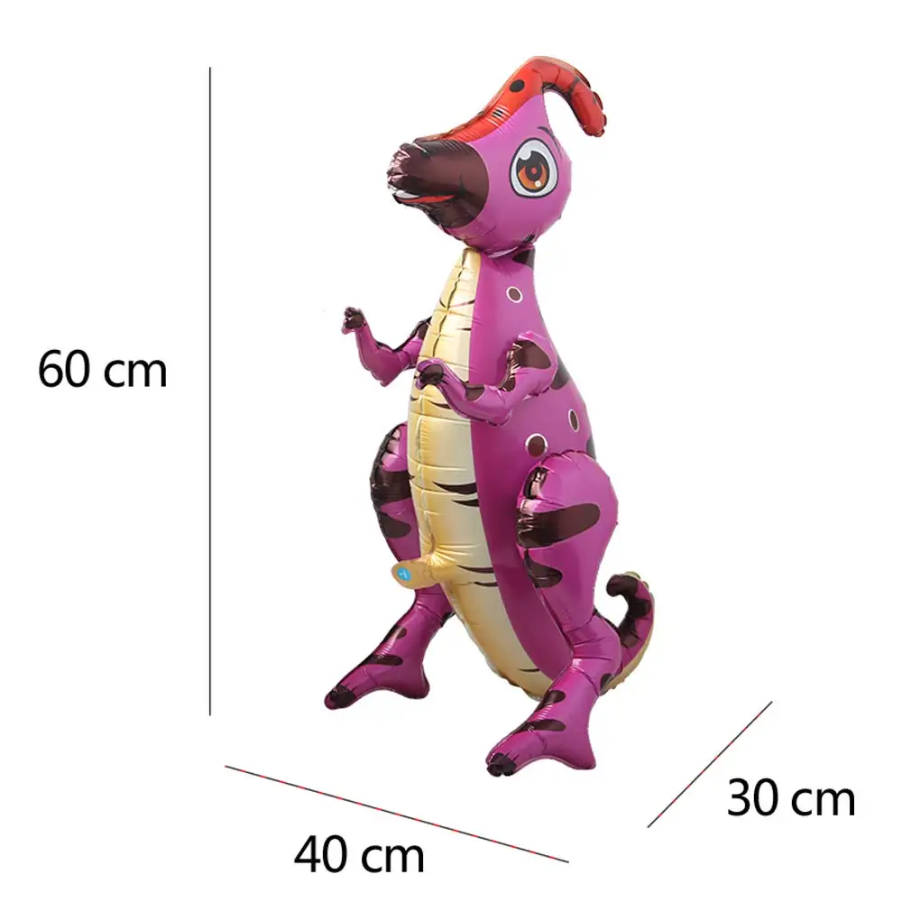 3D Stehender Dinosaurier Ballon Cartoon T Rex Dino Folienballon für Party Dekoration Kindergeburtstag Partyzubehör – Detail 3