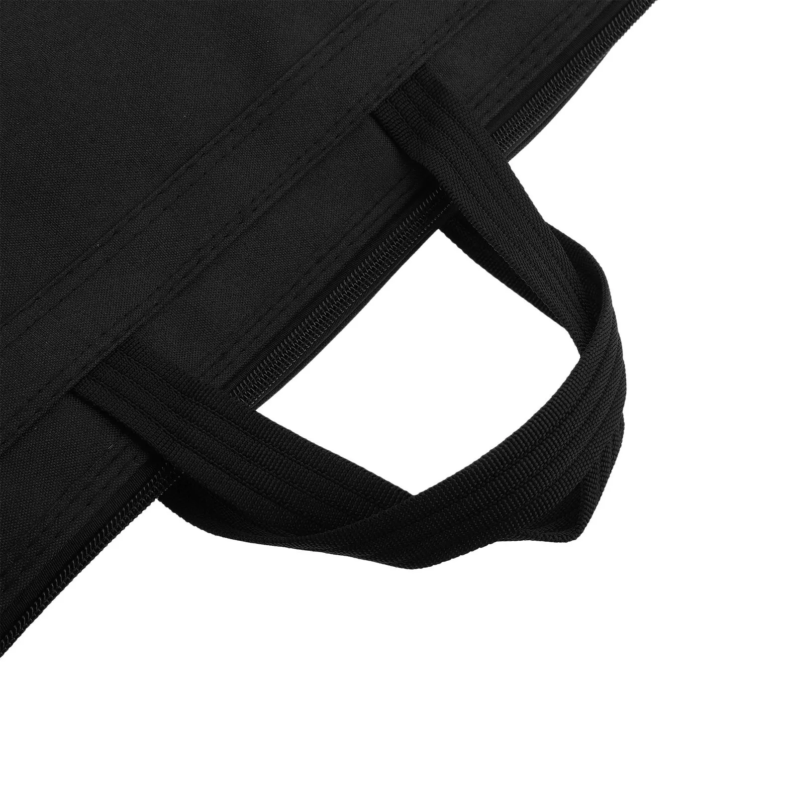 Business Handbag Portable Document Briefcase Oxford Cloth Dual Layer File Organizer Moistureproof Travel Document Storage Zipper