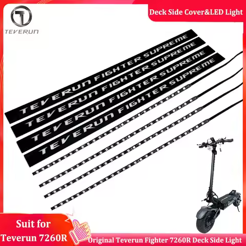 Original Teverun Fighter Supreme/ Supreme Ultra/7260R Deck Side LED Light Strip and Cover Rear Footrest LED Light Strip