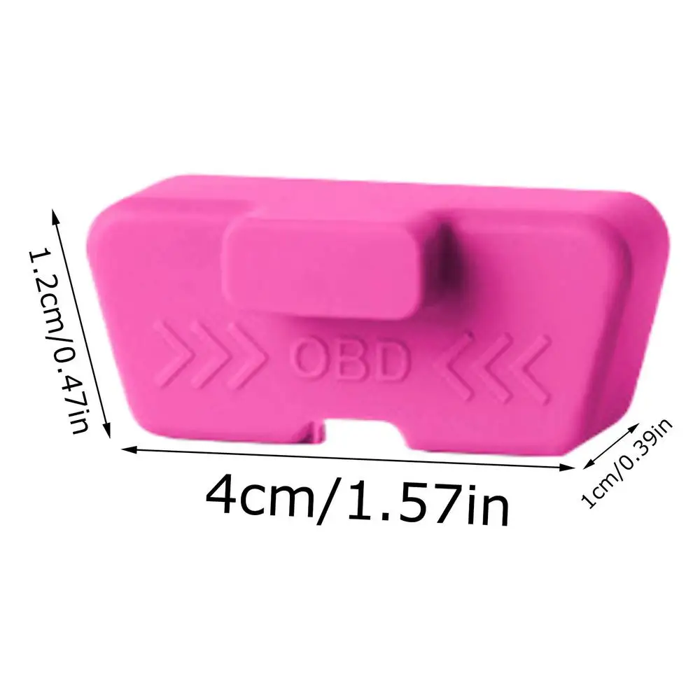 Silikon-OBD-Anschlussabdeckung, wasserdicht, rostfrei, OBD-Anschluss-Schutzhülle, Staubschutzkappen für OBD-Anschlüsse, Autozubehör