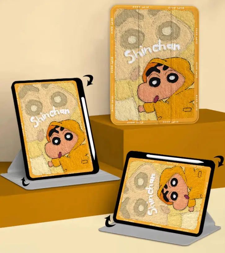 تلوين شين تشان لجهاز iPad حافظة ipad 8/9/10 Air 4 5 M2 M3 10.2in 10.9in A16 11in غطاء لوحي Pro 4 5 6 12.9in M4 حافظة واقية #2