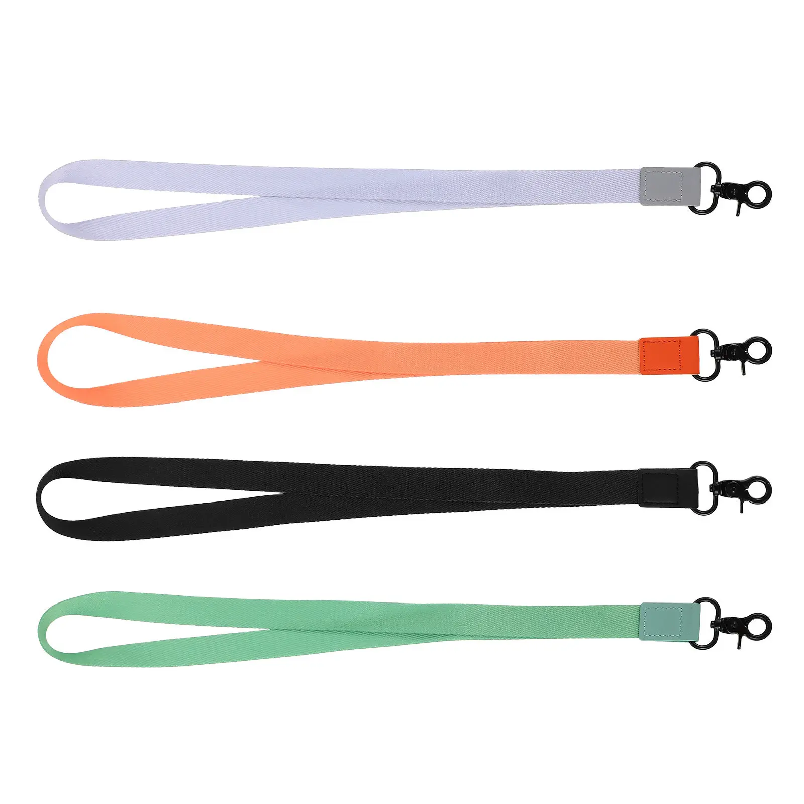 4Pcs Id Badge Lanyards Clip Neck Strap Key Holder for Office School Work Keys Keychains Id Badge Holder Lanyard