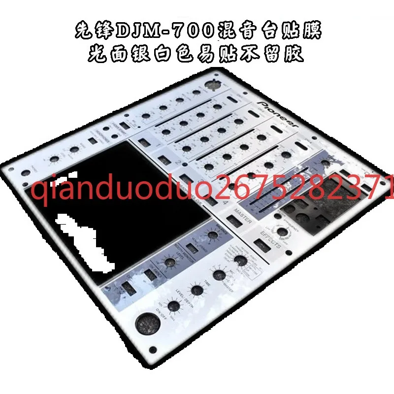 Pioneer-Mixing Console Panel Protection Film, liso branco prateado