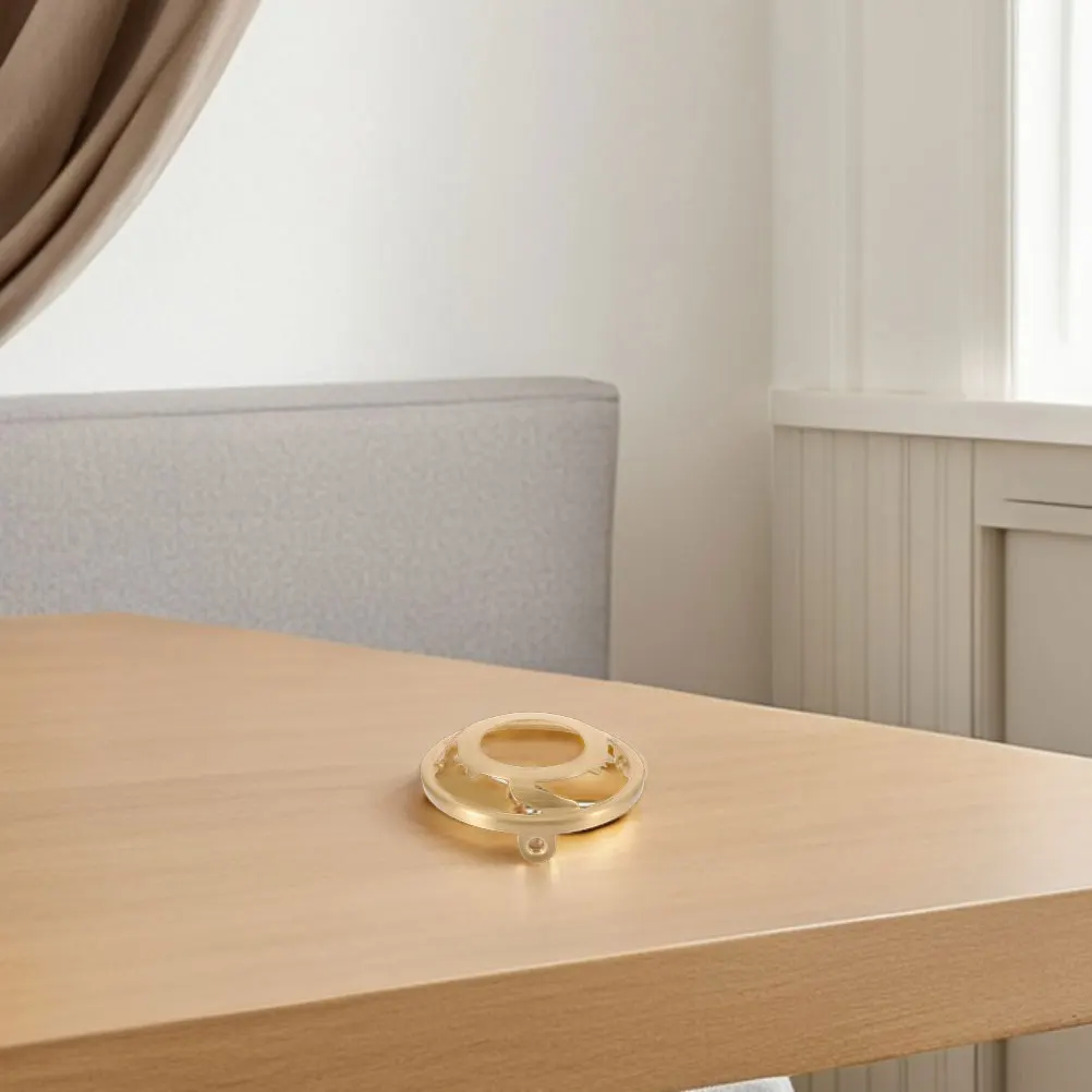 

2Pcs Pure Copper Lamp Holder Solid Brass Shade Fixing Ring Triangular Design for Light Fixture Stable Lampshade Holder