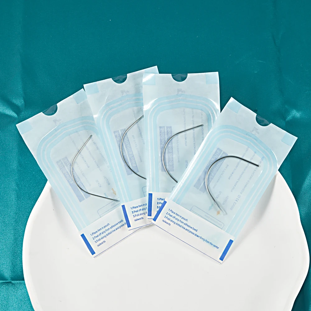 Curved Needle with Disposable Sterile Package for Piercing