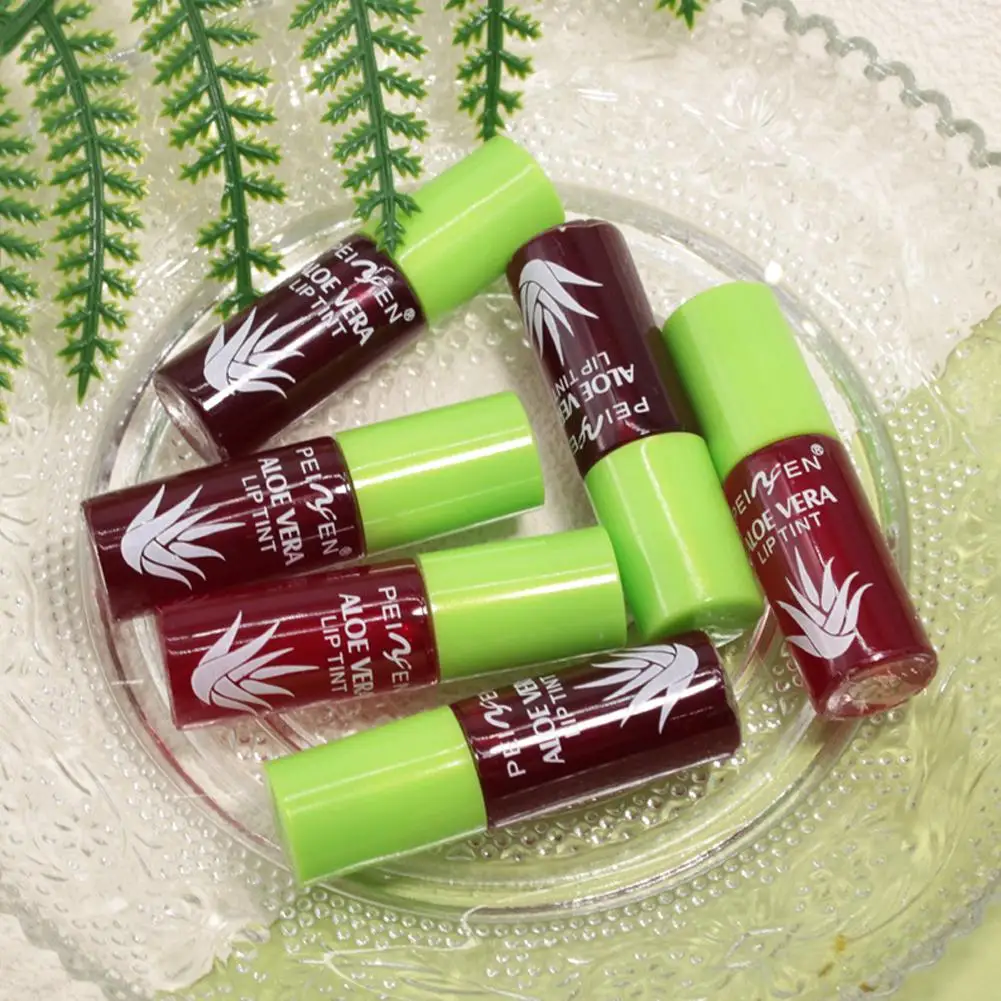Set de 6 Tintes Labiales de Color, Lápiz Labial Líquido Voluminizador, Tinte Labial Acuoso con Aloe Vera, Brillo Labial Multiusos, Tinte Hidratante para Labios y Mejillas