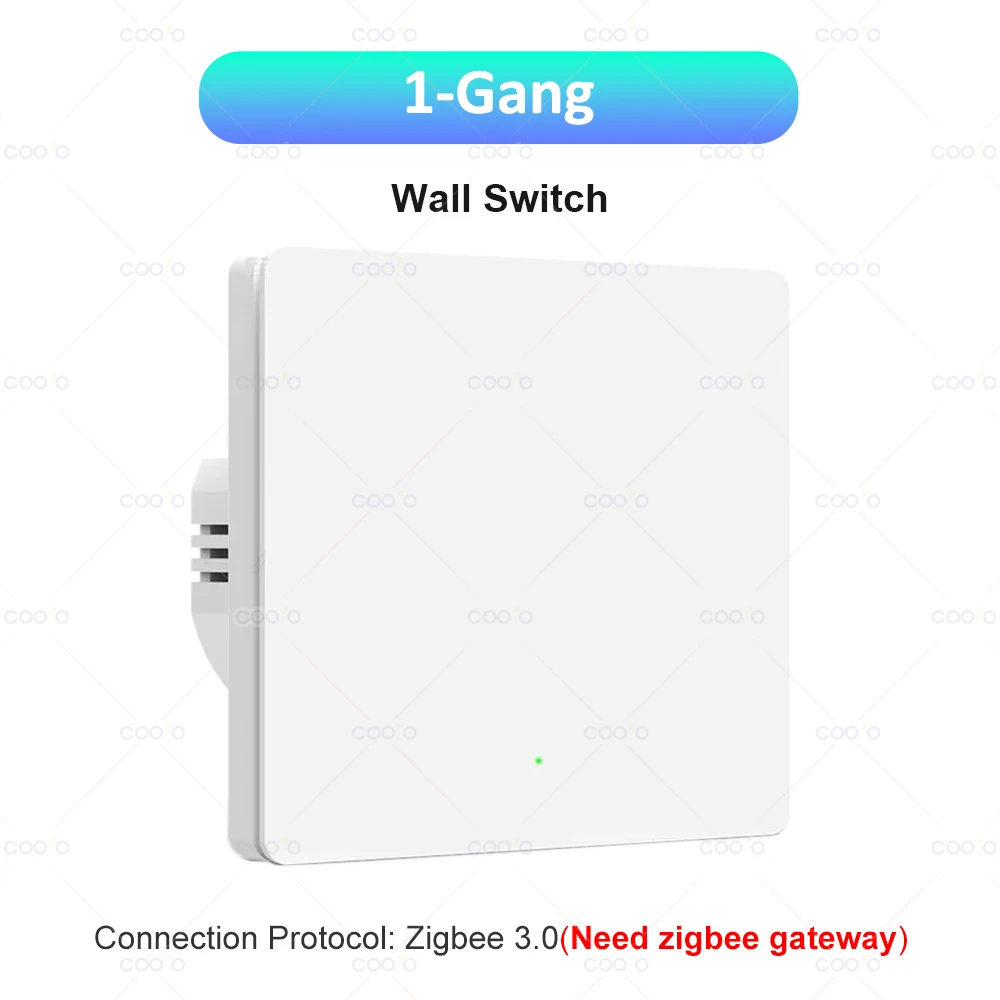Tuya ZigBee Smart Lichtschalter mit Radar-Bewegungssensor, kein Neutralleiter, kein Kondensator erforderlich, Wandschalter, funktioniert mit Alexa Google