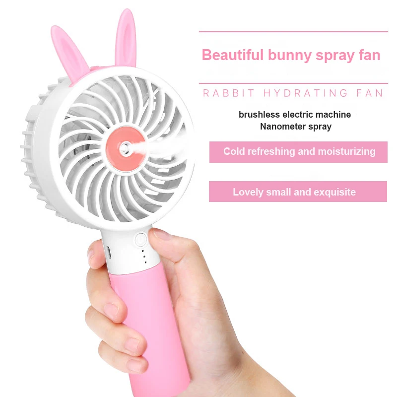 2024 Electric Digital Display New Usb Desktop Student Small Strong Wind mini portable handheld fan