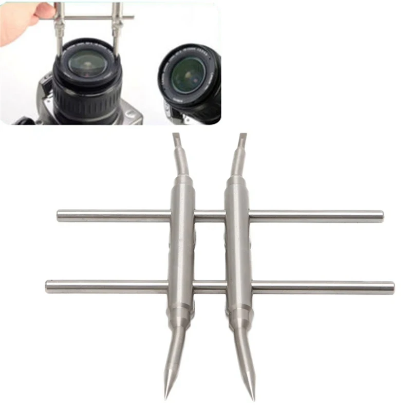 New Spanner Camera Lens Repair Set Stainless Steel Open Tools Set For DSLR 25-130MM