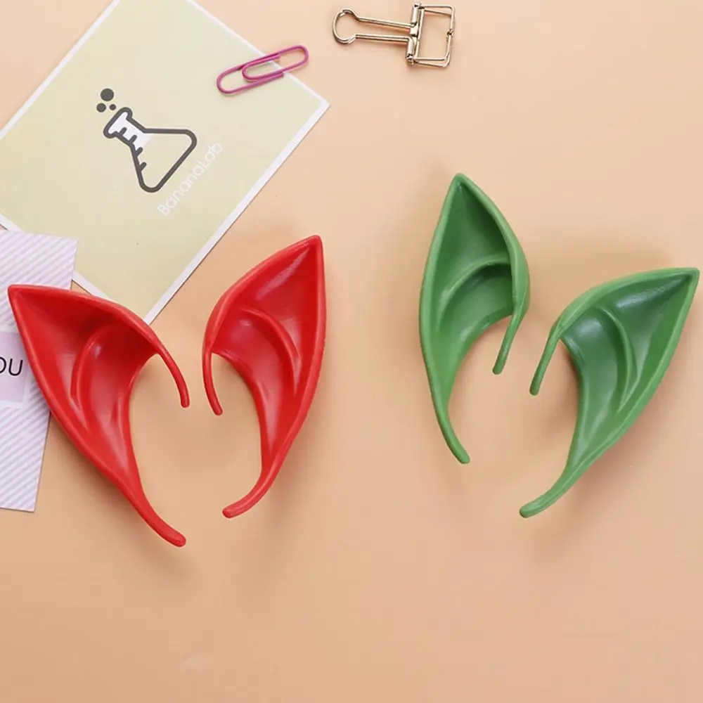 Soft Women Christmas Decor Kids Toys Gift Emulsion Halloween Decoration Latex Elf Ears Cosplay Costume Accessories Angel Ears