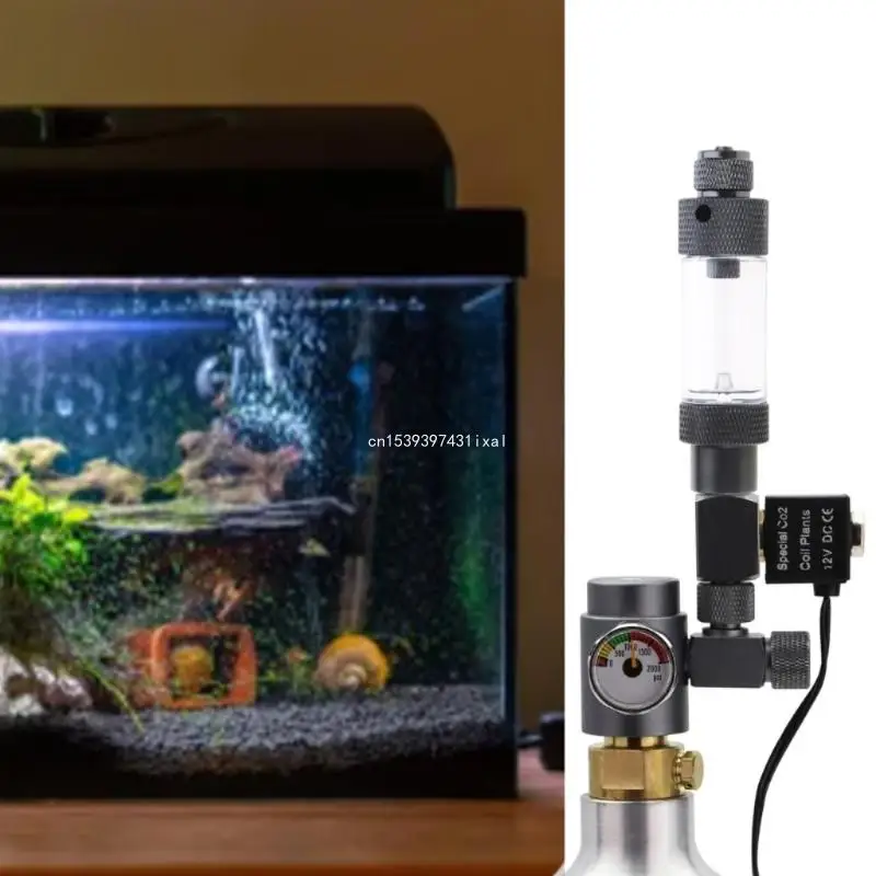 FishTank Needle CheckValve Aquarium System Regulator Aquarium Bubble Counter Effortless Installation Aquarium CO2