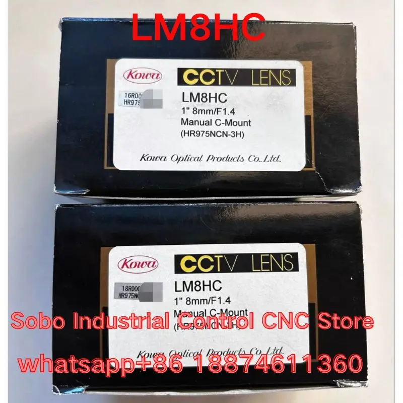 brand new Kowa LM8HC industrial lens, 1-inch 8mm/F1.4