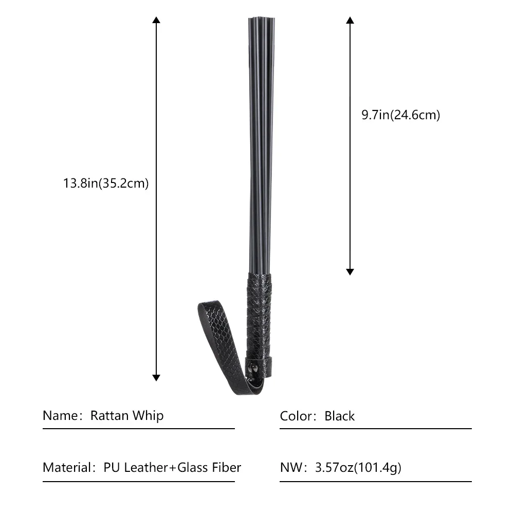 Fouet équestre en cuir PU et fibre de verre, 35cm, pour l'entraînement des chevaux, équitation, chauve-souris