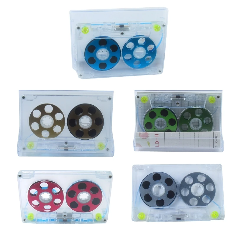 Metal Cassettes Tape Blank Recording Tape 6 Round Holes Player Empty Tape for Clear Music and Sound Recording DropShipping