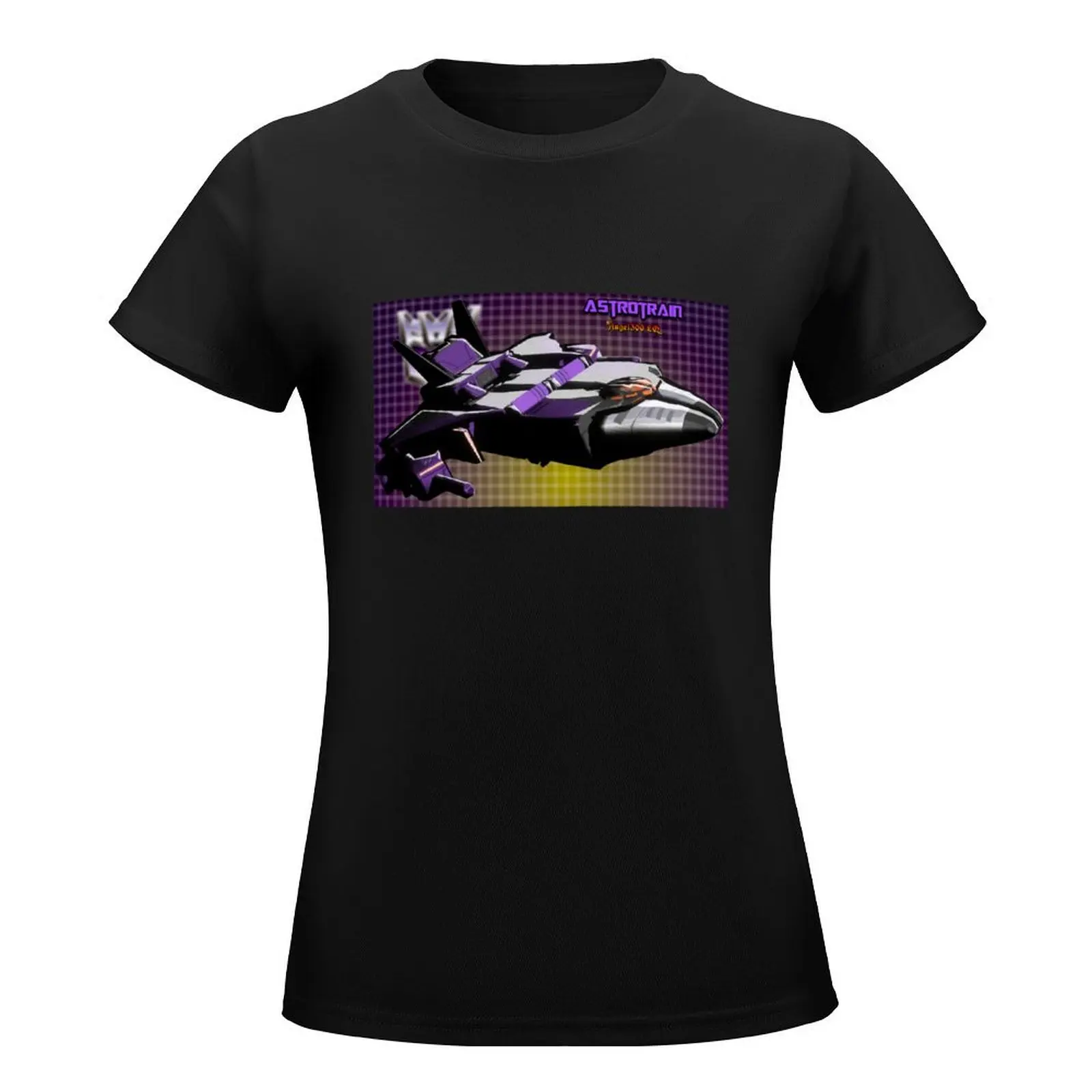 Astrotrain Jet Mode Toon Syle T-Shirt animal print female blacks funny Women's clothing