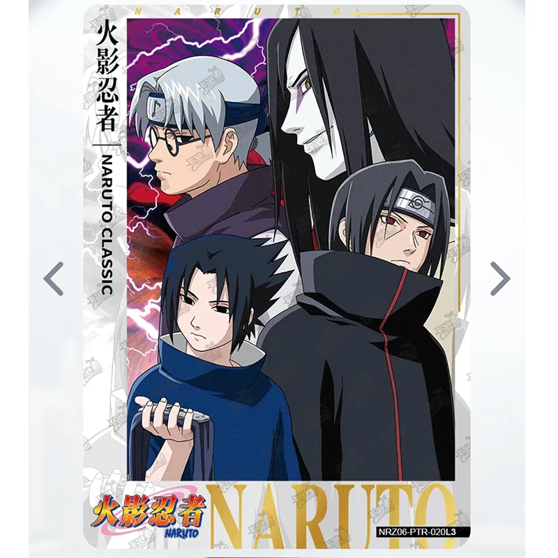 Kayou Naruto PTR 1 ~ 20 Seria Postacie z Anime Gaara Uchiha Itachi Gra Zabawki Rzadka karta kolekcjonerska Świąteczny prezent urodzinowy