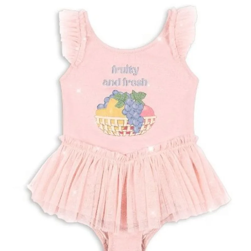 Girls Swimwears Fruit Sequins One Piece Swimsuit Cute Sparkle  Bathing Suit  Ice Cream Print Two Piece Bikini Set  Kids Swimwear